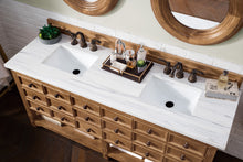 Load image into Gallery viewer, Malibu 72&quot; Double Vanity, Honey Alder w/ 3 CM Arctic Fall Solid Surface Top