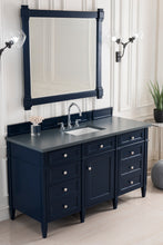 Load image into Gallery viewer, Brittany 60&quot; Victory Blue Single Vanity w/ 3 CM Charcoal Soapstone Quartz Top