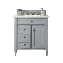 Load image into Gallery viewer, Brittany 30&quot; Single Vanity, Urban Gray w/ 3 CM Arctic Fall Solid Surface Top