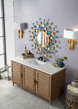 Load image into Gallery viewer, Portland 72&quot; Double Vanity Whitewashed Walnut w/ 3 CM Carrara Marble Top