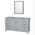 60" Single Sheffield Vanity in Oyster Gray (Base Only)