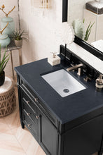 Load image into Gallery viewer, Brittany 36&quot; Black Onyx Single Vanity w/ 3 CM Charcoal Soapstone Quartz Top