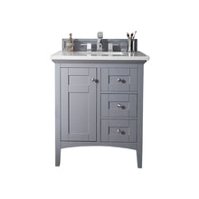 Load image into Gallery viewer, Palisades 30&quot; Single Vanity, Silver Gray w/ 3 CM Arctic Fall Solid Surface Top