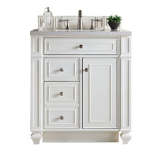 Load image into Gallery viewer, Bristol 30&quot; Single Vanity, Bright White, w/ 3 CM Classic White Quartz Top James Martin