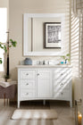 Palisades 48" Single Vanity, Bright  White w/ 3 CM Arctic Fall Solid Surface Top