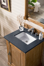 Load image into Gallery viewer, Providence 26&quot; Single Vanity Cabinet, Driftwood, w/ 3 CM Charcoal Soapstone Quartz Top