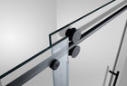 Sofi 60 in. x 79 in. Frameless Rolling Shower Door in Black