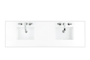 Bathroom Vanities Outlet Atlanta Renovate for Less72" Double Top, 3 CM Classic White Quartz w/ Sink