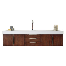 Load image into Gallery viewer, Mercer Island 72&quot; Single Vanity, Coffee Oak w/ Glossy White Composite Top
