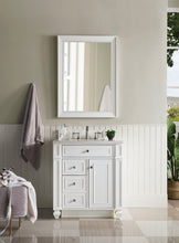 Load image into Gallery viewer, Bristol 30&quot; Single Vanity, Bright White, w/ 3 CM Classic White Quartz Top James Martin