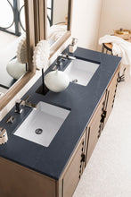 Load image into Gallery viewer, Portland 60&quot; Double Vanity Whitewashed Walnut, w/ 3 CM Charcoal Soapstone Quartz Top