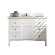 Load image into Gallery viewer, Palisades 48&quot; Single Vanity, Bright  White, w/ 3 CM White Zeus Quartz Top