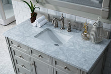 Load image into Gallery viewer, Bathroom Vanities Outlet Atlanta Renovate for LessBrittany 48&quot; Urban Gray Single Vanity w/ 3 CM Carrara Marble Top