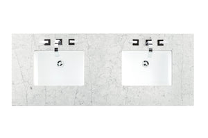 Bathroom Vanities Outlet Atlanta Renovate for Less60" Double Top, 3 CM Eternal Jasmine Pearl Quartz w/ Sink