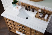 Load image into Gallery viewer, Malibu 48&quot; Single Vanity, Honey Alder w/ 3 CM Arctic Fall Solid Surface Top