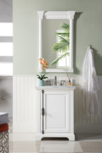 Load image into Gallery viewer, Providence 26&quot; Bright White Single Vanity w/ 3 CM Arctic Fall Solid Surface Top