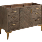 Frey 48" Vanity Base in Grey Wash -All Wood-