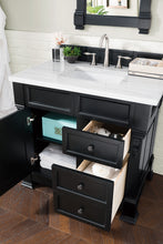 Load image into Gallery viewer, Bathroom Vanities Outlet Atlanta Renovate for LessBrookfield 36&quot; Single Vanity, Antique Black w/ 3 CM Arctic Fall Solid Surface Top
