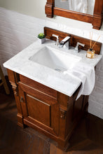Load image into Gallery viewer, Bathroom Vanities Outlet Atlanta Renovate for LessBrookfield 26&quot; Single Vanity, Warm Cherry w/ 3 CM Carrara Marble Top