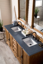 Load image into Gallery viewer, Providence 72&quot; Double Vanity Cabinet, Driftwood, w/ 3 CM Charcoal Soapstone Quartz Top
