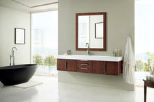 Load image into Gallery viewer, Mercer Island 72&quot; Single Vanity, Coffee Oak w/ Glossy White Composite Top