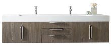 Load image into Gallery viewer, Mercer Island 72&quot; Double Vanity, Ash Gray w/ Glossy White Composite Top