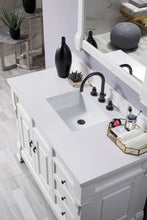 Load image into Gallery viewer, Brookfield 48&quot; Bright White Single Vanity  w/ 3 CM Classic White Quartz Top James Martin