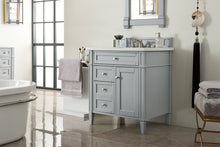 Load image into Gallery viewer, Brittany 30&quot; Single Vanity, Urban Gray w/ 3 CM Arctic Fall Solid Surface Top