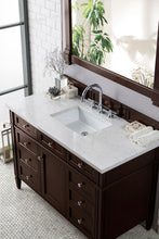 Load image into Gallery viewer, Brittany 48&quot; Burnished Mahogany Single Vanity w/ 3 CM Eternal Jasmine Pearl Quartz Top