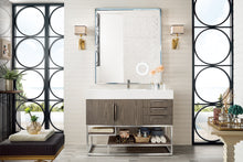 Load image into Gallery viewer, Columbia 48&quot; Single Vanity, Ash Gray w/ Glossy White Composite Top