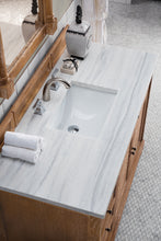 Load image into Gallery viewer, Savannah 48&quot; Driftwood Single Vanity w/ 3 CM Arctic Fall Solid Surface Top