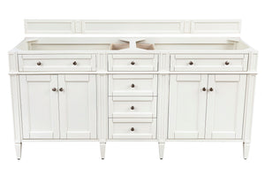 Brittany 72" Bright White Double Vanity