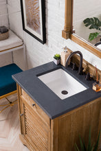 Load image into Gallery viewer, Savannah 26&quot; Single Vanity Cabinet, Driftwood, w/ 3 CM Charcoal Soapstone Quartz Top