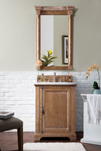 Load image into Gallery viewer, Providence 26&quot; Driftwood Single Vanity w/ 3 CM Carrara Marble Top