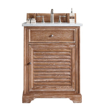 Load image into Gallery viewer, Savannah 26&quot; Driftwood Single Vanity w/ 3 CM Carrara Marble Top