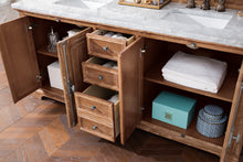 Load image into Gallery viewer, Providence 72&quot; Driftwood Double Vanity w/ 3 CM Carrara Marble Top