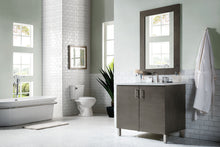 Load image into Gallery viewer, Metropolitan 36&quot; Silver Oak Single Vanity w/ 3 CM Arctic Fall Solid Surface Top