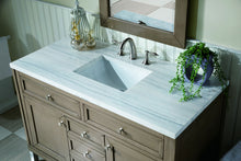 Load image into Gallery viewer, Chicago 48&quot; Single Vanity, Whitewashed Walnut  w/ 3 CM Arctic Fall Solid Surface Top