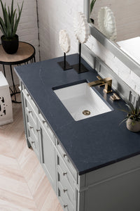 Brittany 48" Urban Gray Single Vanity w/ 3 CM Charcoal Soapstone Quartz Top