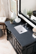Load image into Gallery viewer, Brookfield 48&quot; Single Vanity, Antique Black w/ 3 CM Charcoal Soapstone Quartz Top