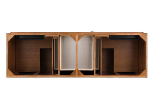 Bathroom Vanities Outlet Atlanta Renovate for LessMykonos 72" Double Vanity Cabinet, Cinnamon, w/ 3 CM Grey Expo Quartz Top