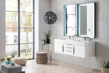 Load image into Gallery viewer, Mercer Island 59&quot; Double Vanity, Glossy White w/ Glossy White Composite Top