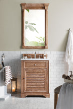 Load image into Gallery viewer, Savannah 26&quot; Driftwood Single Vanity w/ 3 CM Carrara Marble Top