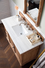 Load image into Gallery viewer, Providence 48&quot; Driftwood Single Vanity w/ 3 CM Arctic Fall Solid Surface Top