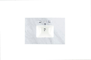 Bathroom Vanities Outlet Atlanta Renovate for Less36" Single 3 CM Top, Carrara White w/ Sink
