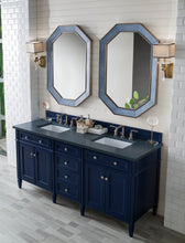 Load image into Gallery viewer, Brittany 72&quot; Victory Blue Double Vanity w/ 3 CM Charcoal Soapstone Quartz Top