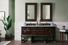 Load image into Gallery viewer, Balmoral 72&quot; Antique Walnut Double Vanity w/ 3 CM Carrara Marble Top