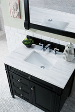 Load image into Gallery viewer, Brittany 36&quot; Black Onyx Single Vanity w/ 3 CM Arctic Fall Solid Surface Top