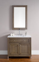 Load image into Gallery viewer, Chicago 36&quot; Single Vanity, Whitewashed Walnut w/ 3 CM White Zeus Quartz Top