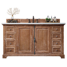 Load image into Gallery viewer, Providence 60&quot; Driftwood Single Vanity w/ 3 CM Carrara Marble Top